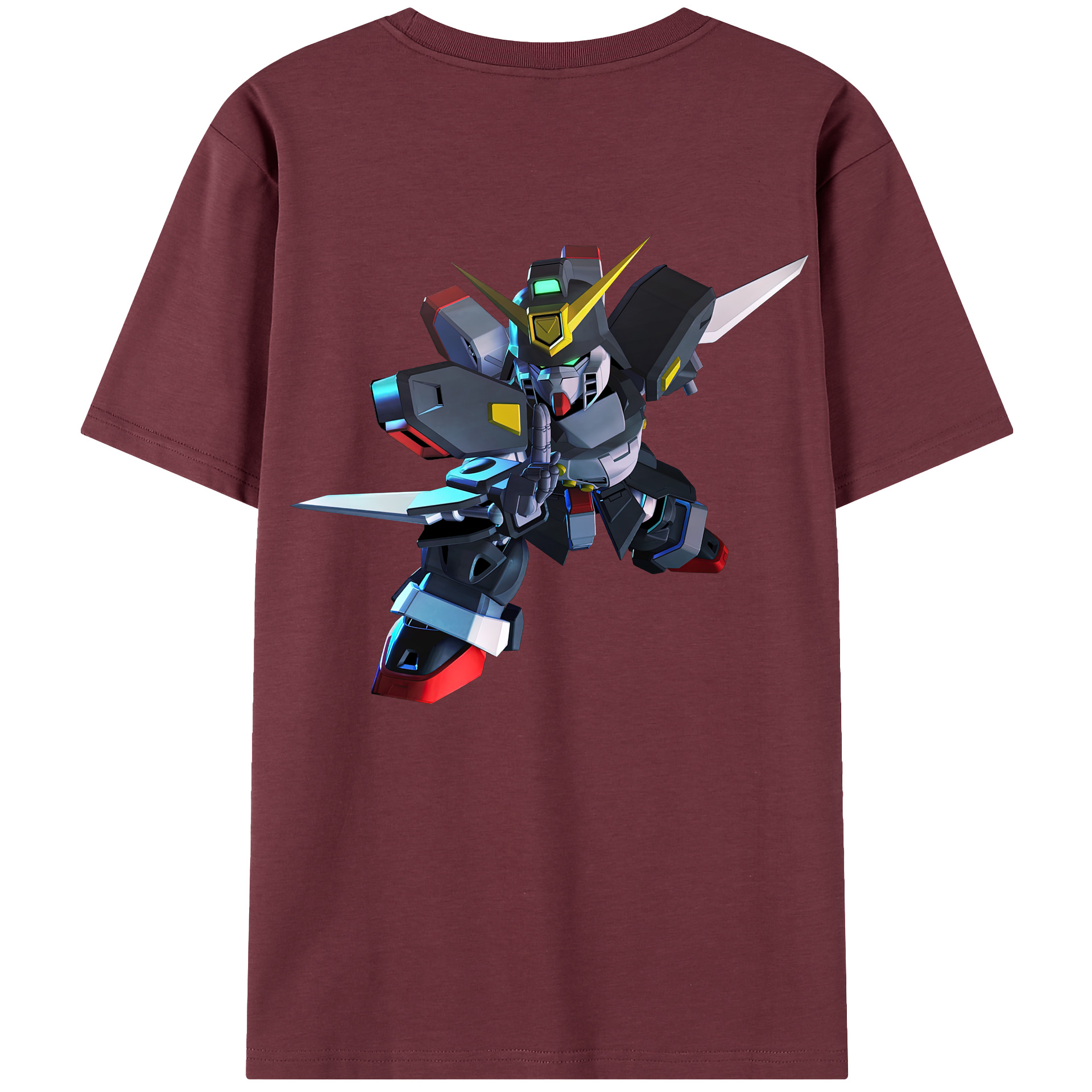 （画像用） 機動戦士ガンダム Mobile Suit Gundam 綿100％半袖Tシャツ（背面プリント）